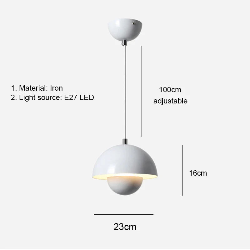 Afralia™ Nordic E27 LED Pendant Chandelier for Modern Indoor Home Decor