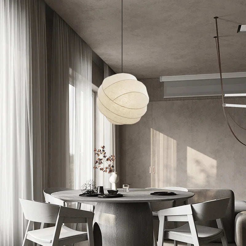 Afralia™ Silk Pendant Light for Living Dining Room Bedroom Shop - Janpanses Chandelier