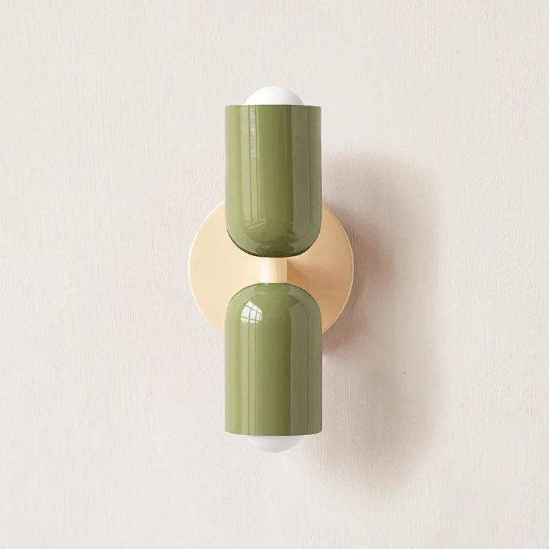 Afralia™ Macaron LED Wall Lamp for Kids Room Decor & Minimalist Living Room Lighting