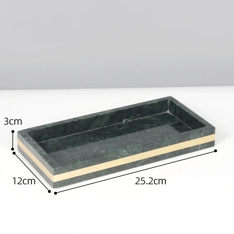 Afralia™ Luxury Gold Marble Bathroom Set with Accessories