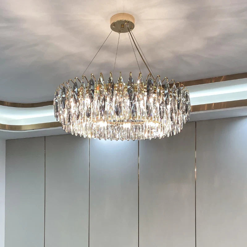 Afralia™ Crystal Atmosphere Chandelier: Modern Luxury for Living Room, Dining Room, Bedroom