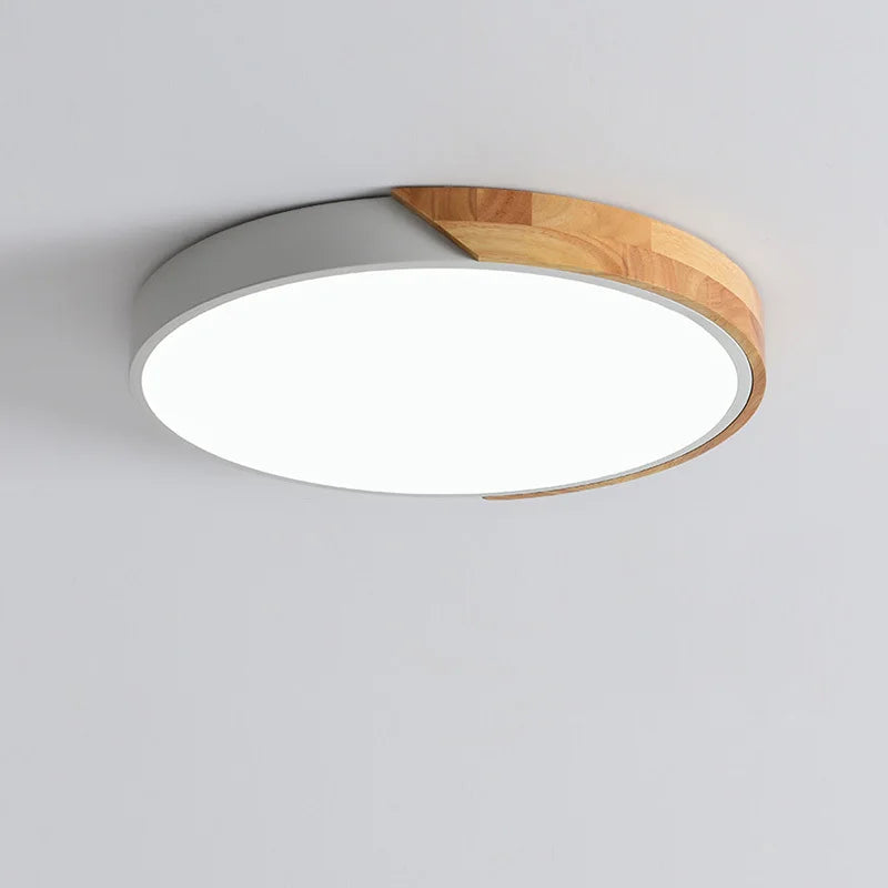 Afralia™ Nordic LED Ceiling Light: Dimmable, Colorful, Modern for Living Room, Bedroom, Office.