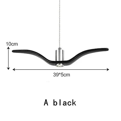 Afralia™ Seagull Resin LED Chandelier for Living Dining Room - Suspension Ceiling Light