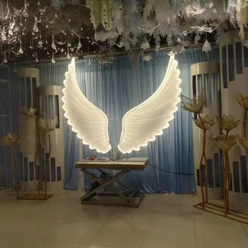 Afralia™ Luminescent Angel Wings Lamp Modern Fairy Wings for Party Stage