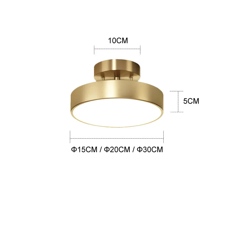 Afralia™ Brass LED Ceiling Chandelier: Adjustable, Modern Fixture for Bedroom, Living Room, Kitchen, Aisle.