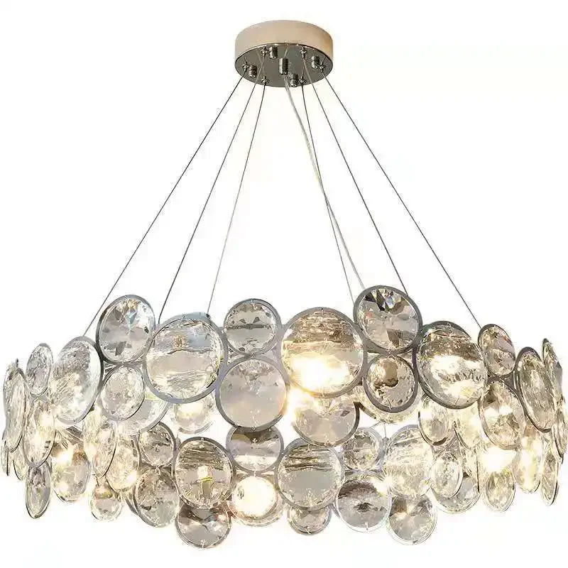 Afralia™ Luxury Crystal Bubble Ceiling Chandelier for Living Room Bedroom Decor