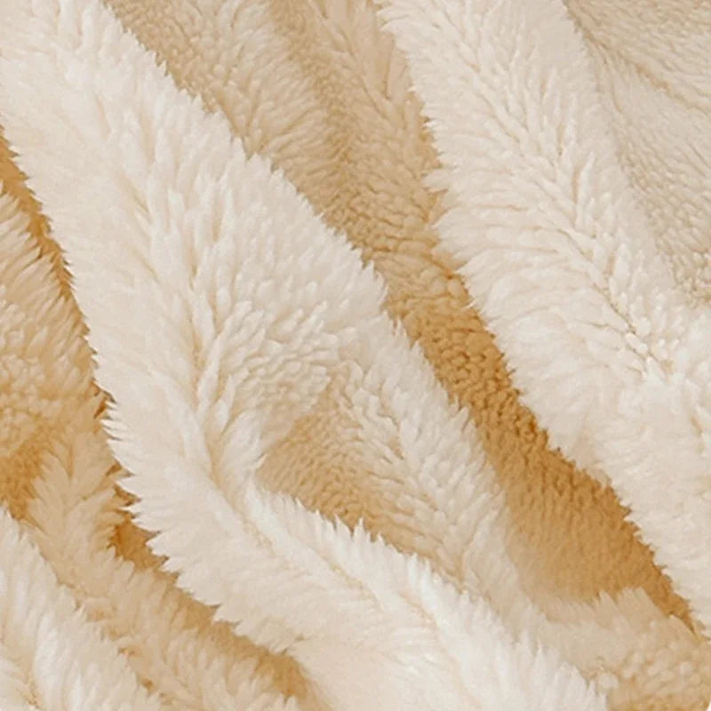 Afralia™ Milk Velvet Fitted Sheet: Soft Fleece Bed Cover for Cozy Winter Nights