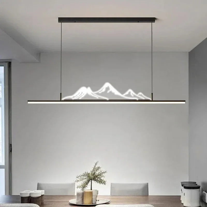 Afralia™ LED Pendant Lights for Living, Dining, Kitchen Chandelier - Modern Minimalist Home Decor