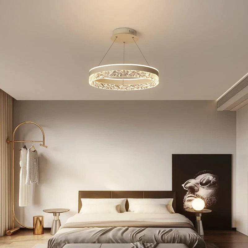 Afralia™ Modern LED Chandelier Pendant Lamp for Home Ceiling Lighting