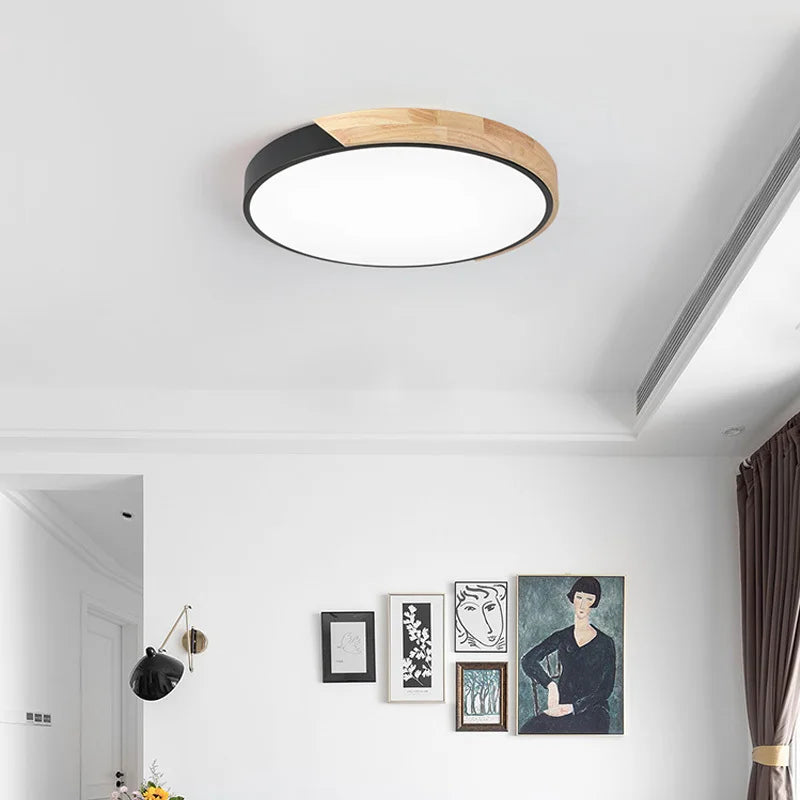 Afralia™ Nordic LED Ceiling Light: Dimmable, Colorful, Modern for Living Room, Bedroom, Office.