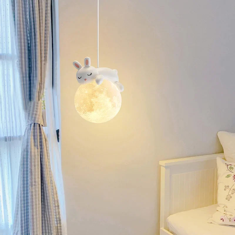 Afralia™ Astronaut Chandelier: Personalized Children's Room Decor Lighting for Warm Atmosphere