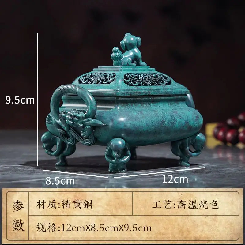Afralia™ Aromatherapy Brass Incense Stove for Home and Office Decoration