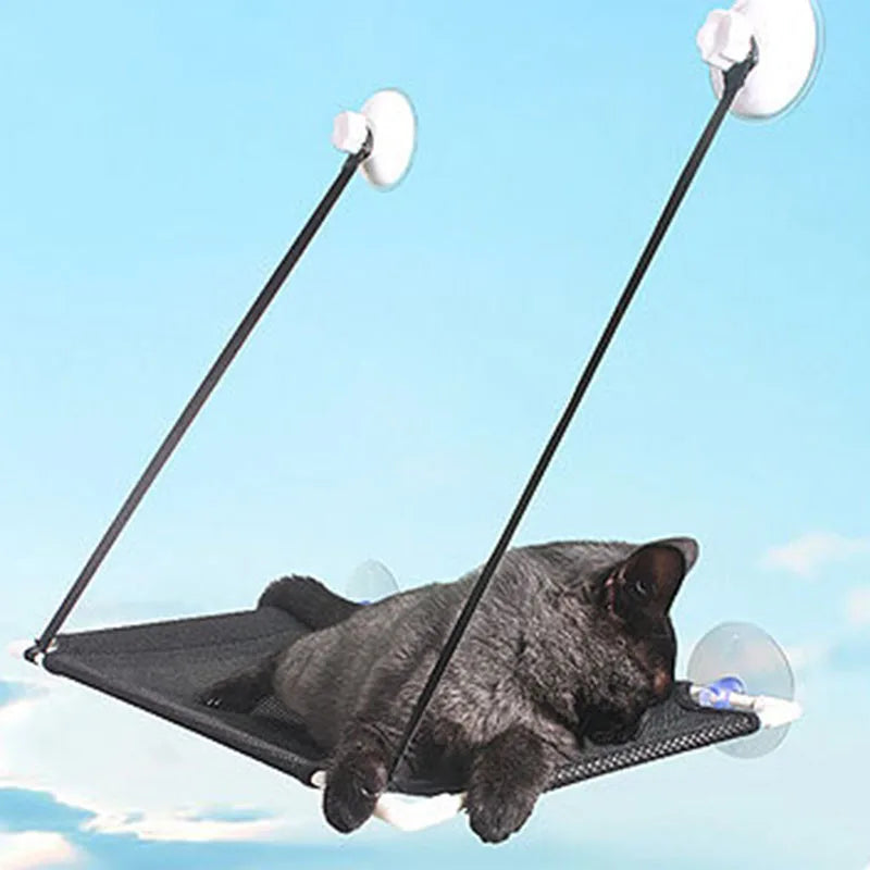 Afralia™ Cat Window Suction Hanging Bed Hammock Resting Radiator Durable Washable Pet Bed