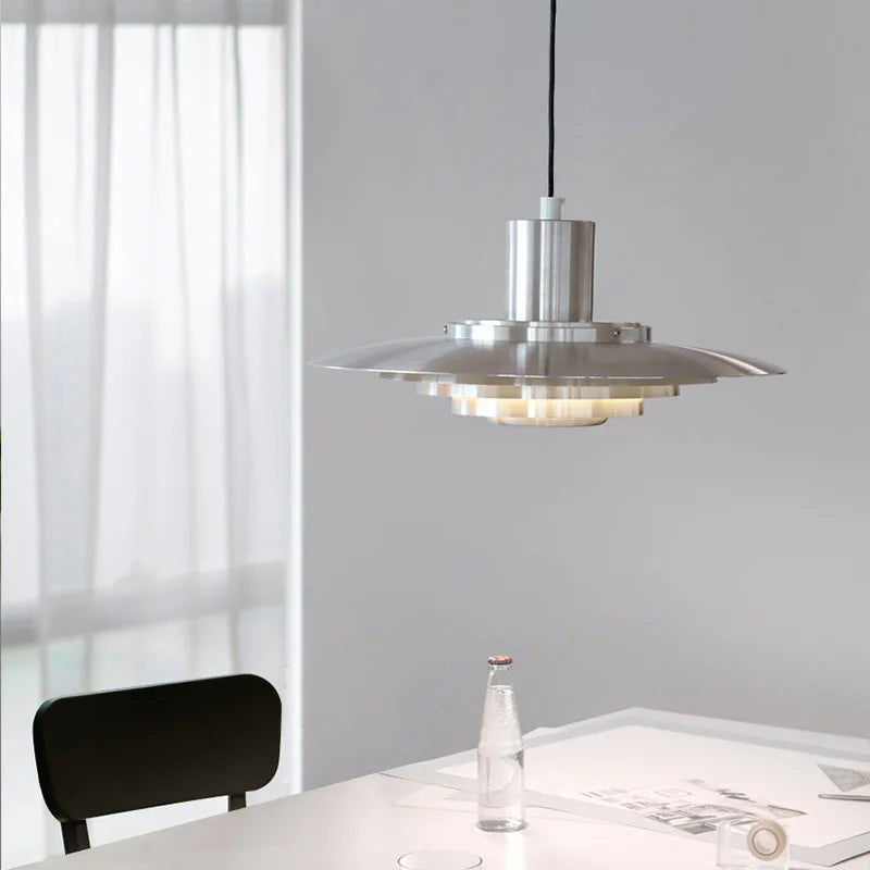 Afralia™ UFO Dining Room Chandelier White Pendant for Bedroom Living Room & Study