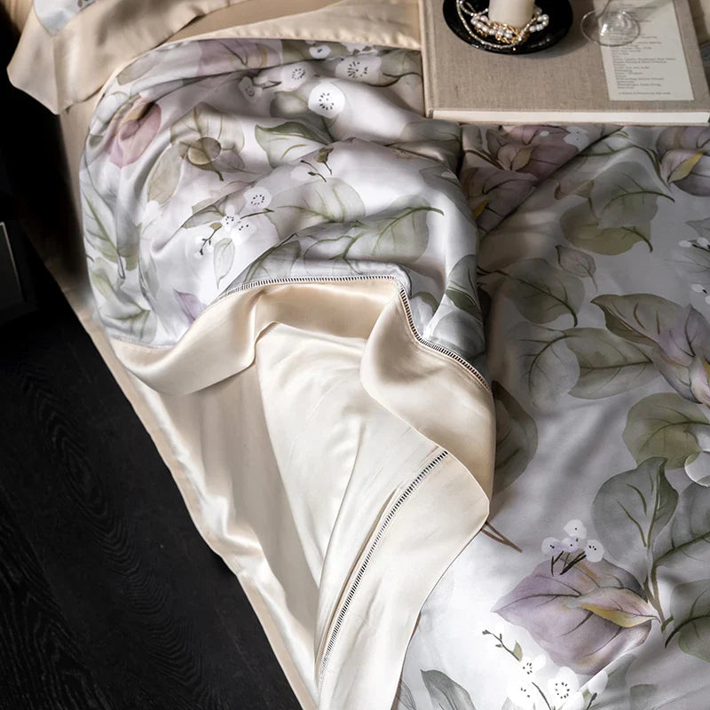 Afralia™ Eucalyptus Fiber Flowers Summer Quilt Set: Silky, Cool Comfort for Bedtime Bliss