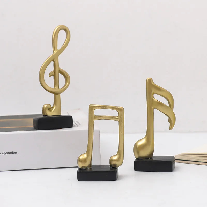 Afralia™ Musical Note Figurine Decor Statuette Home Decor