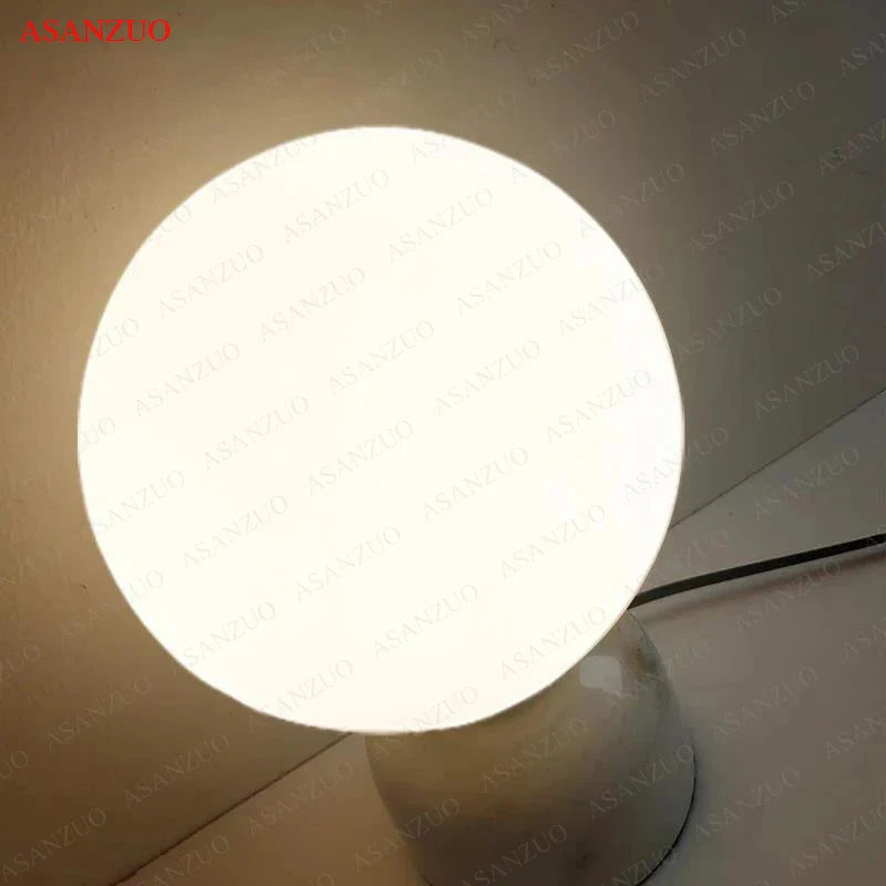 Afralia™ Nordic Glass Ball Table Lamp Luxury Marble Bedside Decor Modern Living Room Desk Lamp