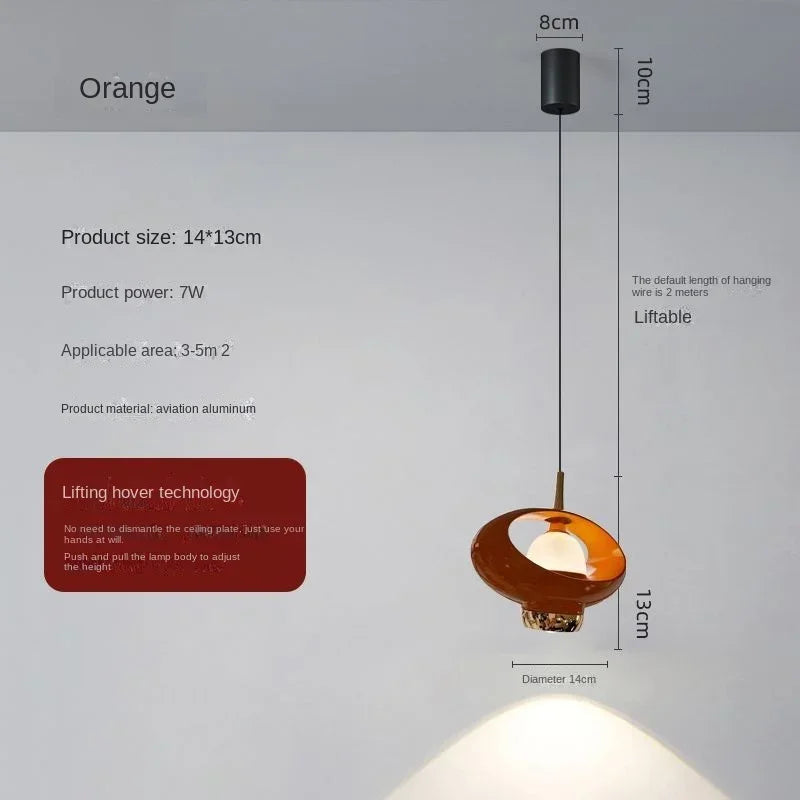 Afralia™ Modern Adjustable Round Pendant Light with LED, Stretchable Angle for Home Decor