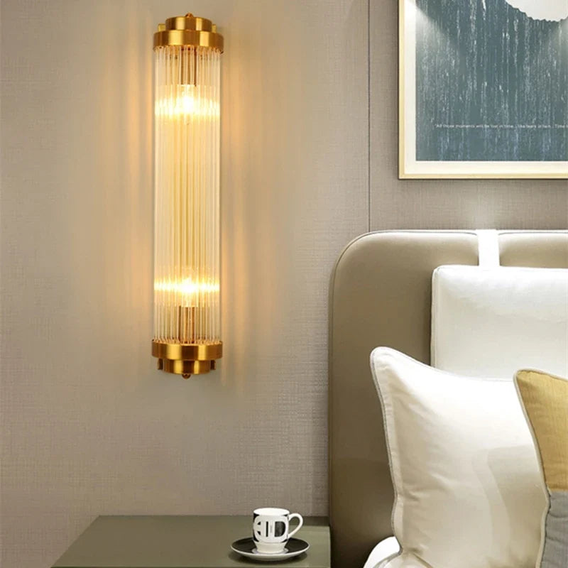 Afralia™ Gold Crystal Bracket Light: Stylish Lighting Fixtures for Home Wall Decor