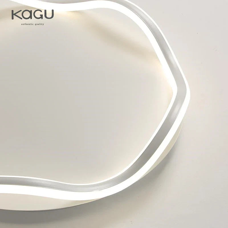 Afralia™ Modern Round LED Ceiling Lamp with Remote Control for Indoor Lighting