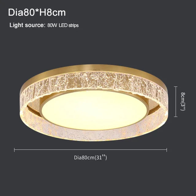 Afralia™ Modern Luxury Round Resin Chandelier LED Ceiling Lamp for Home Indoor Lighting