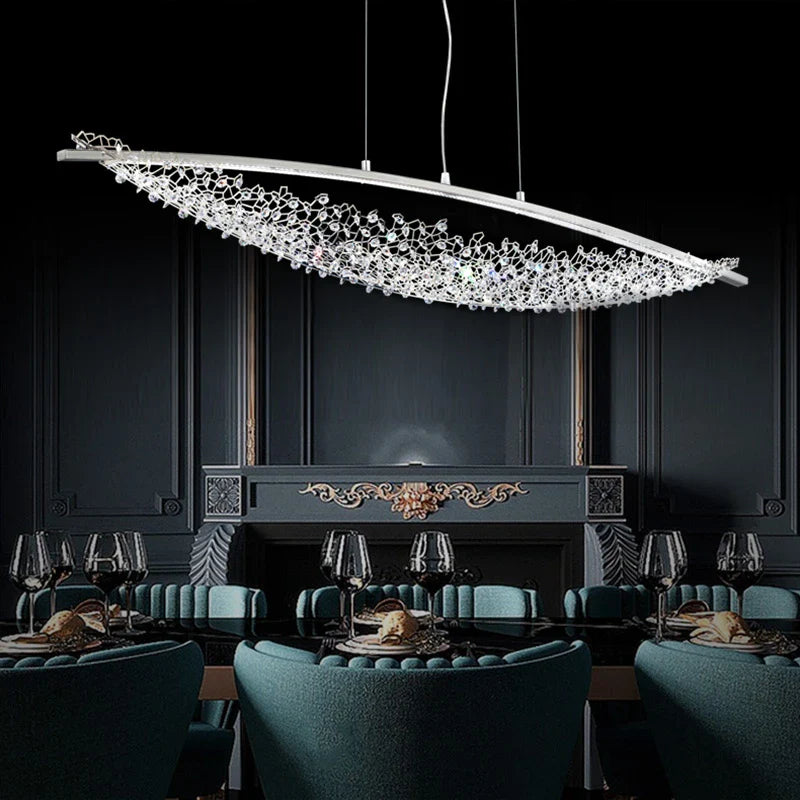 Afralia™ Nordic Crystal Chandelier for Luxury Restaurant & Home Decor
