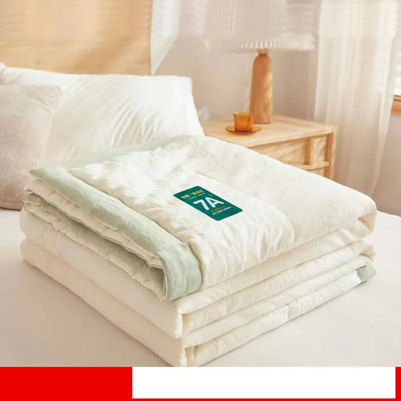 Afralia™ Summer Quilt Queen King Size Duvet, Antimicrobial Soya Fibre Filling, Breathable Comforter
