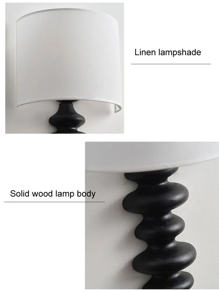 Afralia™ Retro Solid Wood Wall Lamp for Living Room Bedroom Study Lighting