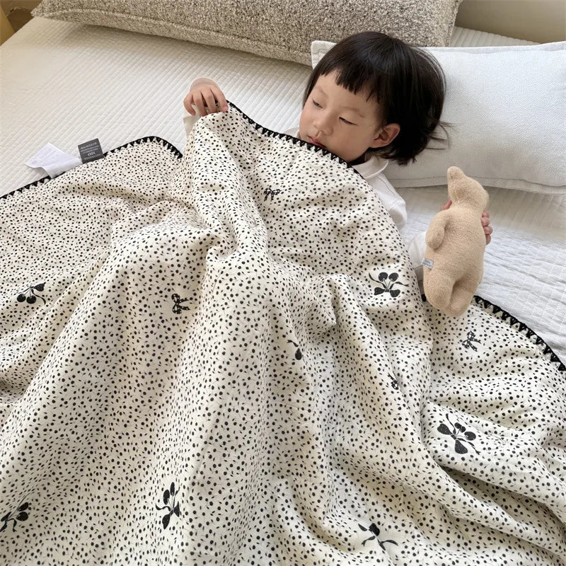 Afralia™ Kids Cartoon Printed Cooling Summer Blanket - Soft Lightweight Comforter