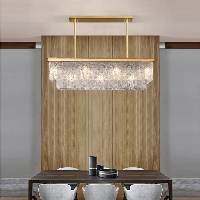 Afralia™ Crystal Chandelier Pendant Light for Luxurious Dining Room Decor