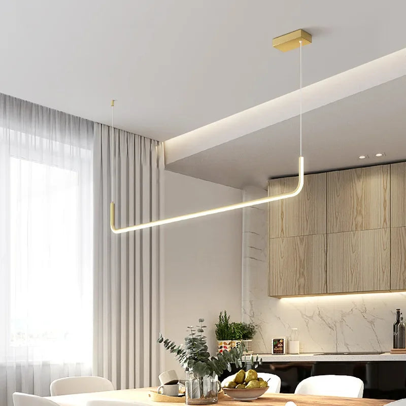 Afralia™ Modern LED Pendant Light - Simple Design Chandelier