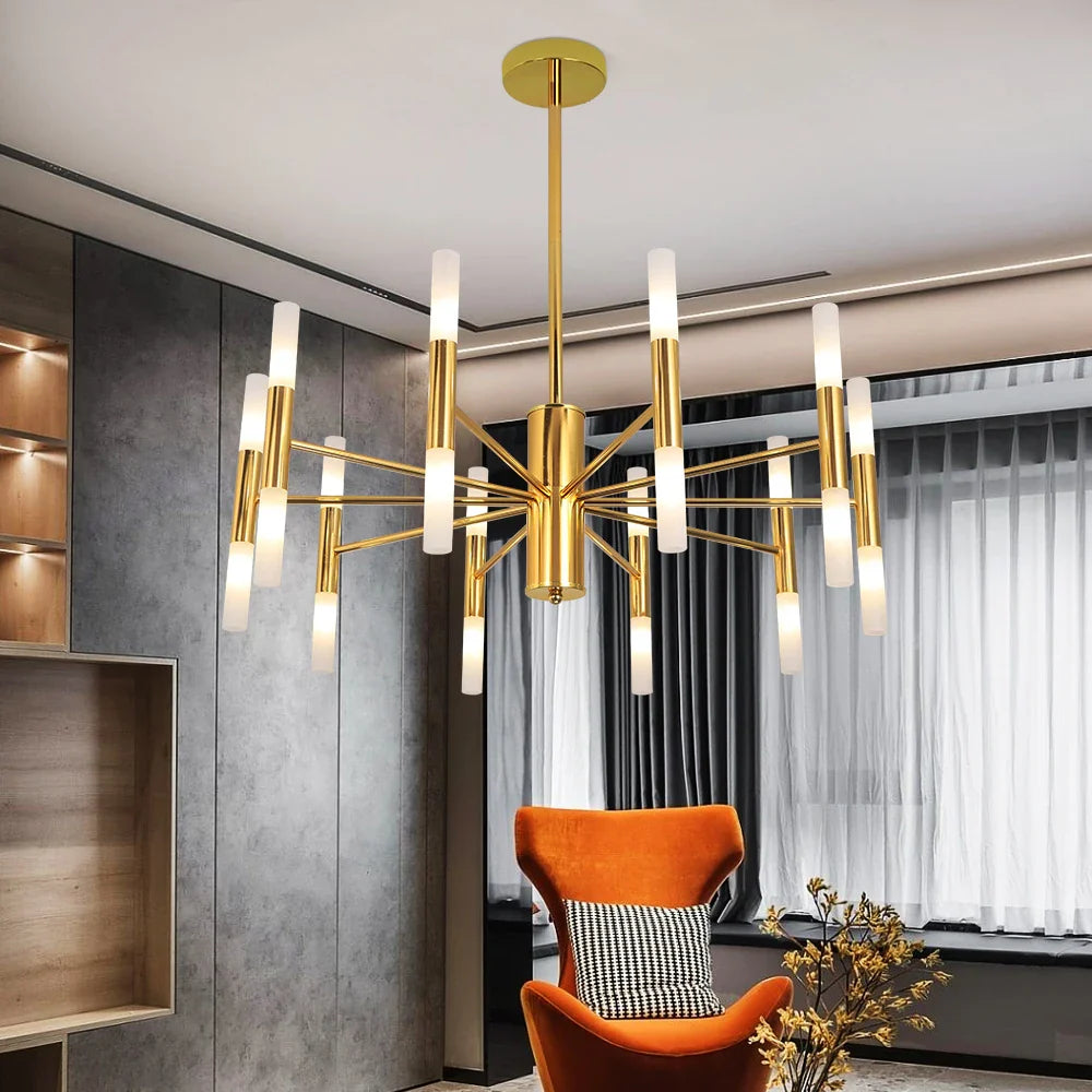 Afralia™ Modern LED Chandelier: Elegant Hotel Hall & Living Room Ceiling Light