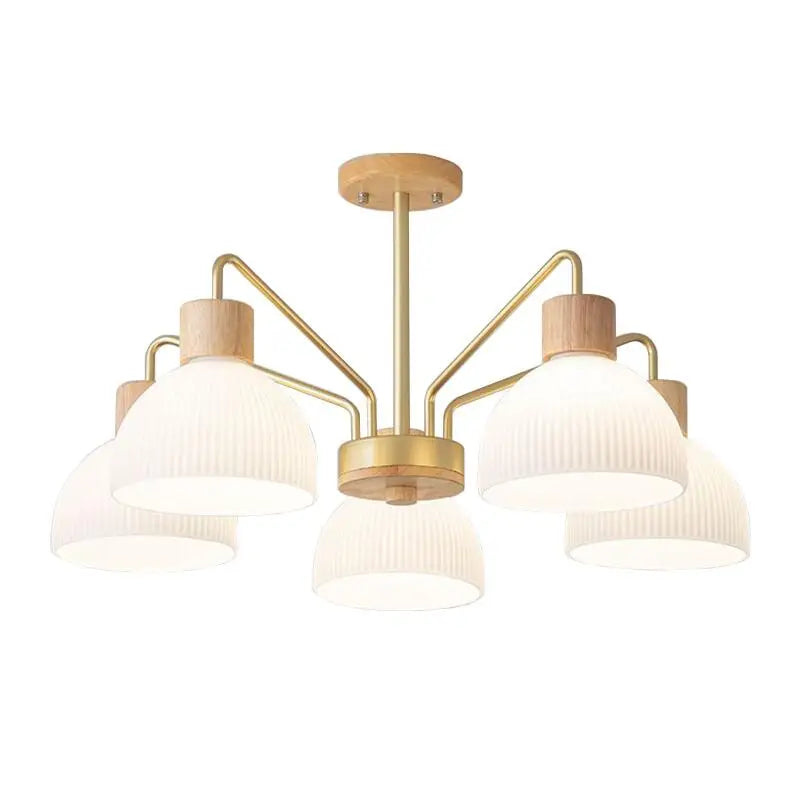 Afralia™ Log Metal LED Chandelier: Stylish Ceiling Light Fixture for Living, Dining, and Bedroom