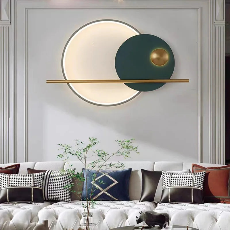 Afralia™ Modern Metal LED Wall Lights | Parlor Restaurant Bedside Minimalist Indoor Lamp
