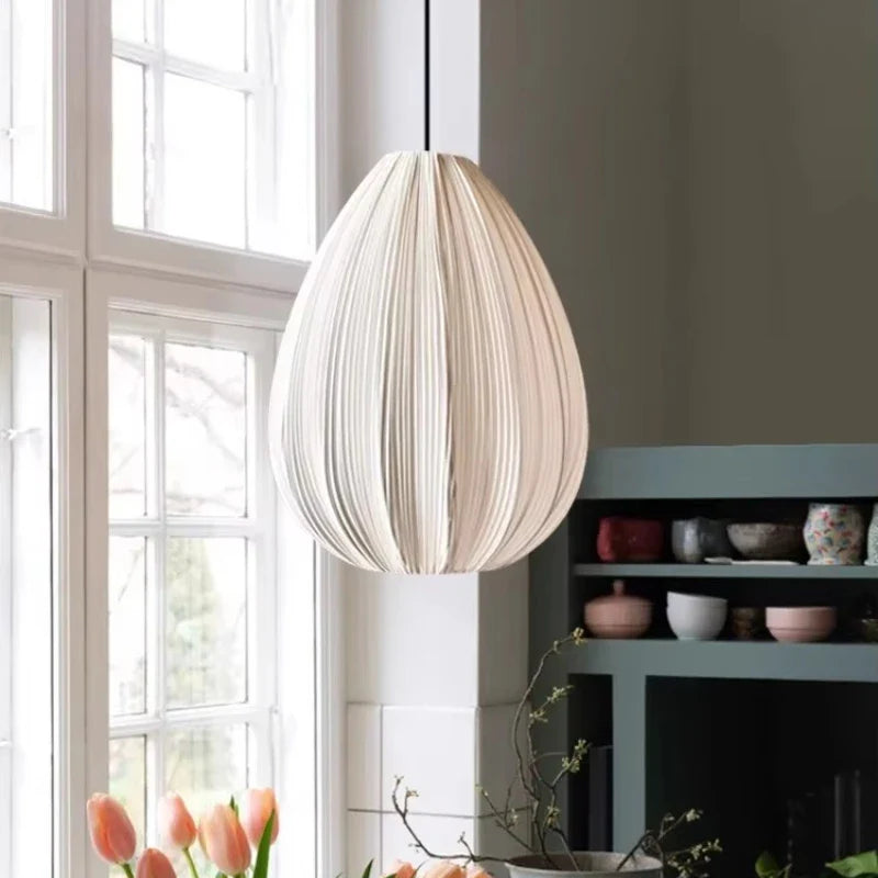 Afralia™ Fabric LED Pendant Lights Bar Chandelier Dining Room Decor Lighting