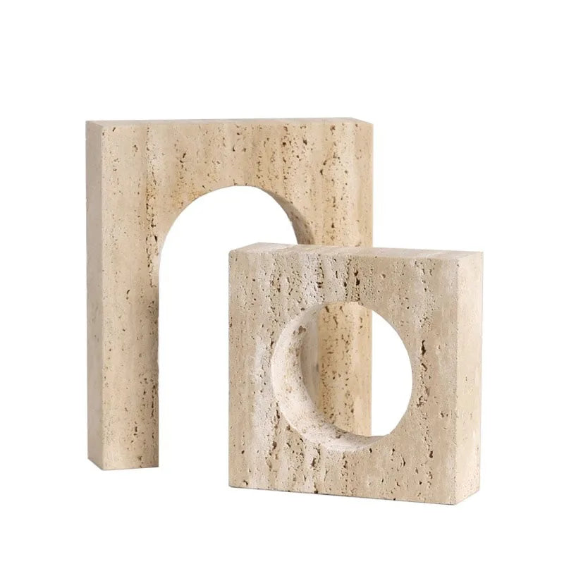 Afralia™ Arch Stone Geometry Ornament Modern Desk Decoration Artwork Statue Room Decor