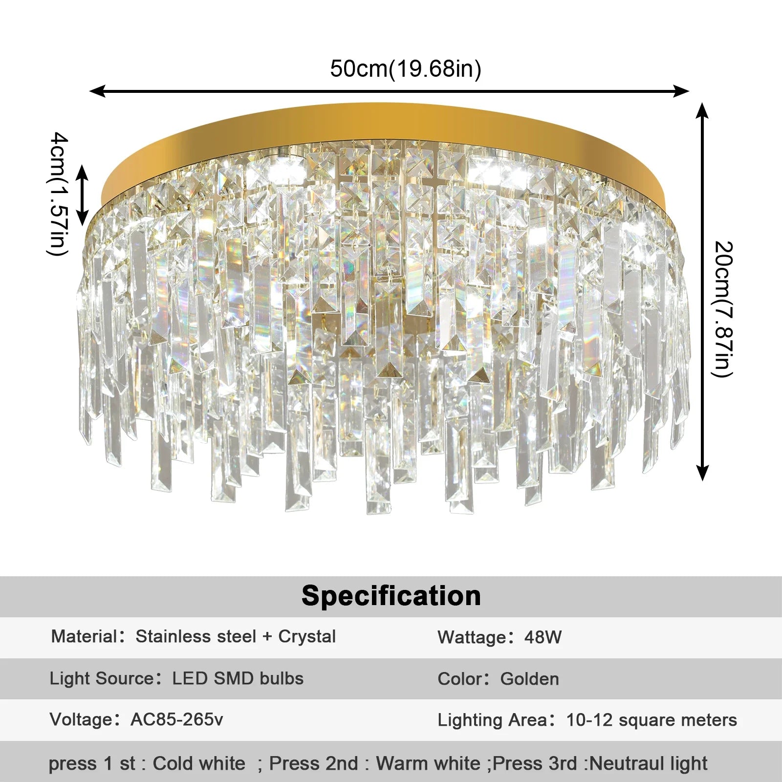 Afralia™ Crystal Ceiling Chandelier: Modern LED Round Pendant Lamp for Luxury Home Decor