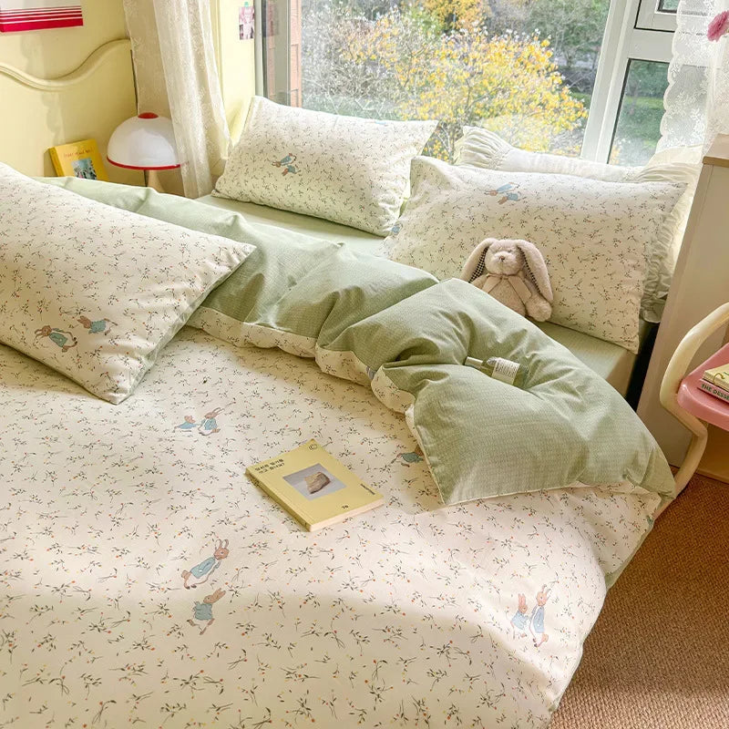 Afralia™ Rural Floral Cotton Comfort Set 200X230Cm Bedclothes