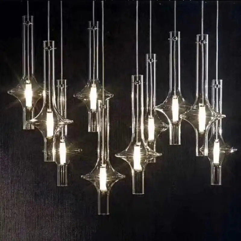 Afralia™ Luxury Glass Pendant Light for Modern Nordic Loft Kitchen Bedroom Lighting