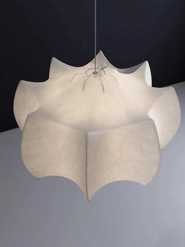 Afralia™ Silk Chandelier: French Retro Wabi-Sabi Cream Style Pendant Lamps