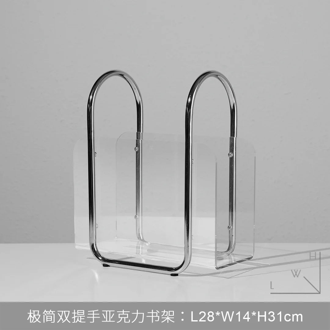 Afralia™ Desktop Bookshelf Organizer for Home Office Decoration