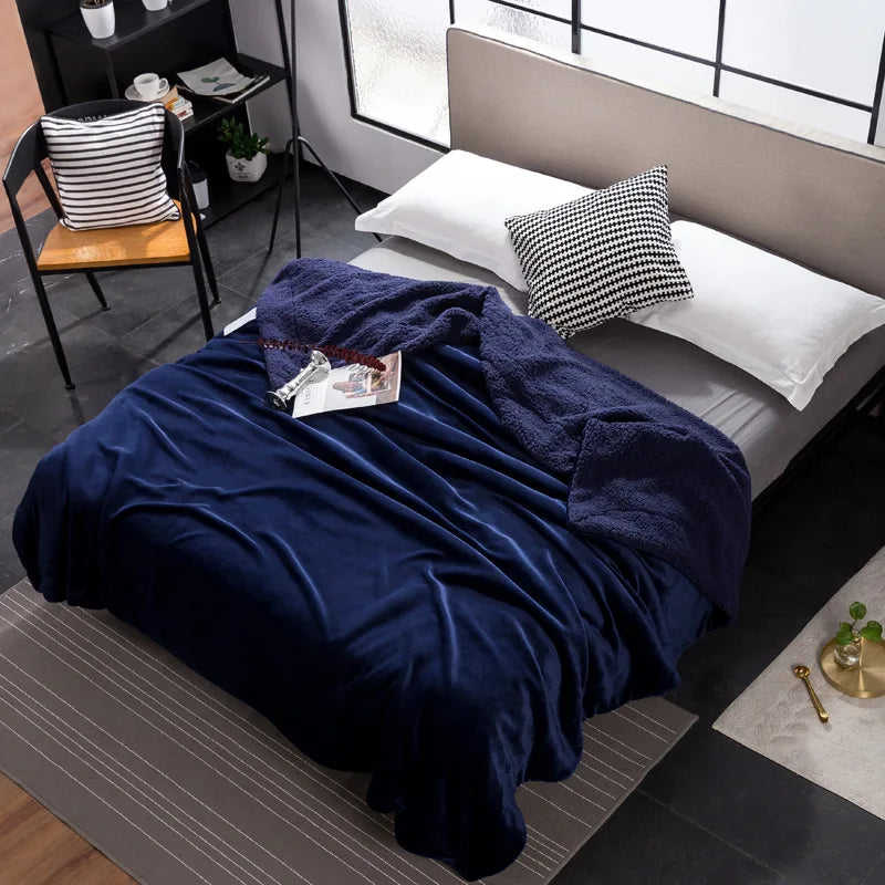Afralia™ Cozy Plush Blanket: Soft, Warm, Lightweight for Bedroom & Sofa All Seasons