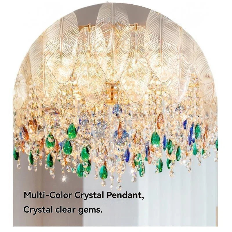 Afralia™ Crystal LED Chandelier - Italian Modern Design for Bedroom, Living & Dining Room