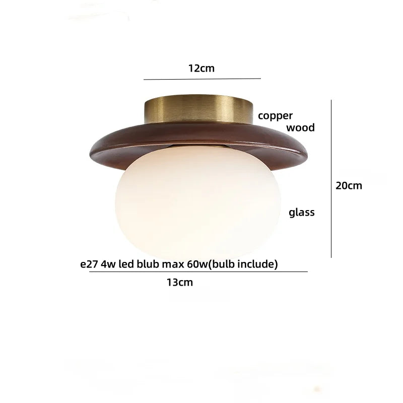 Afralia™ Wabi Sabi LED Ceiling Light - Modern Nordic Flush Mount Fixture for Living Room