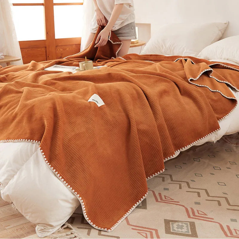 Afralia™ Velvet Blanket: Luxury Solid Color Sofa Cover/Quilt for Home