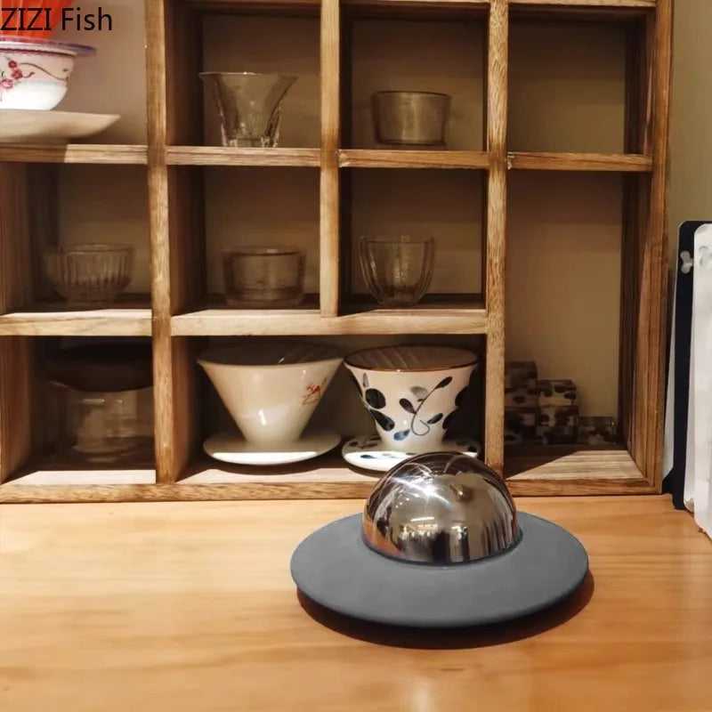 Afralia™ UFO Stainless Steel Ash Tray - Smoking Accessories for Office Table