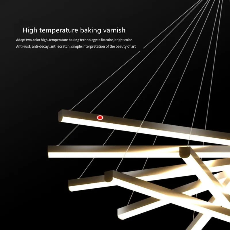 Afralia™ LED Chandeliers for Stair Hall Dining Living Room Indoors Lighting Fixture