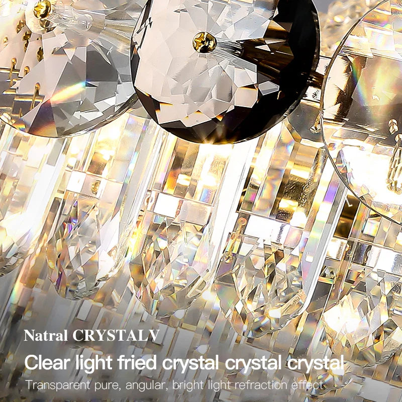 Afralia™ Crystal Chandelier: Modern Nordic Luxury for Living Room, Dining Room, Bedroom