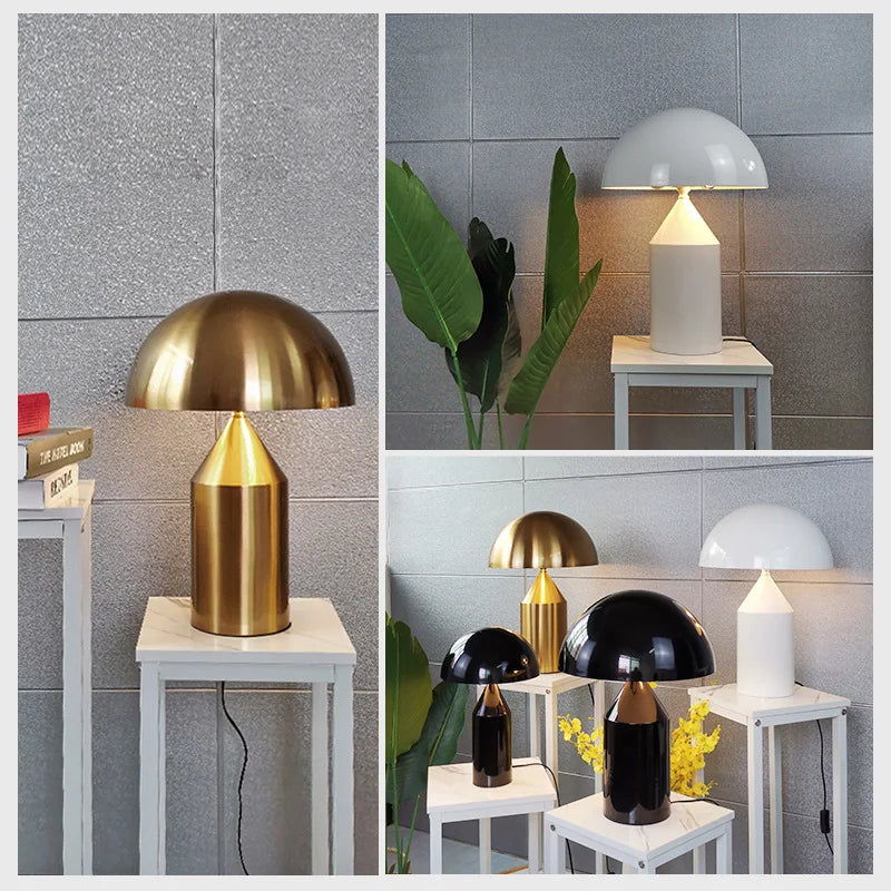 Afralia™ LED Mushroom Table Lamp: Stylish Metal Desk Light for Living Room, Bedroom, or Dining Area