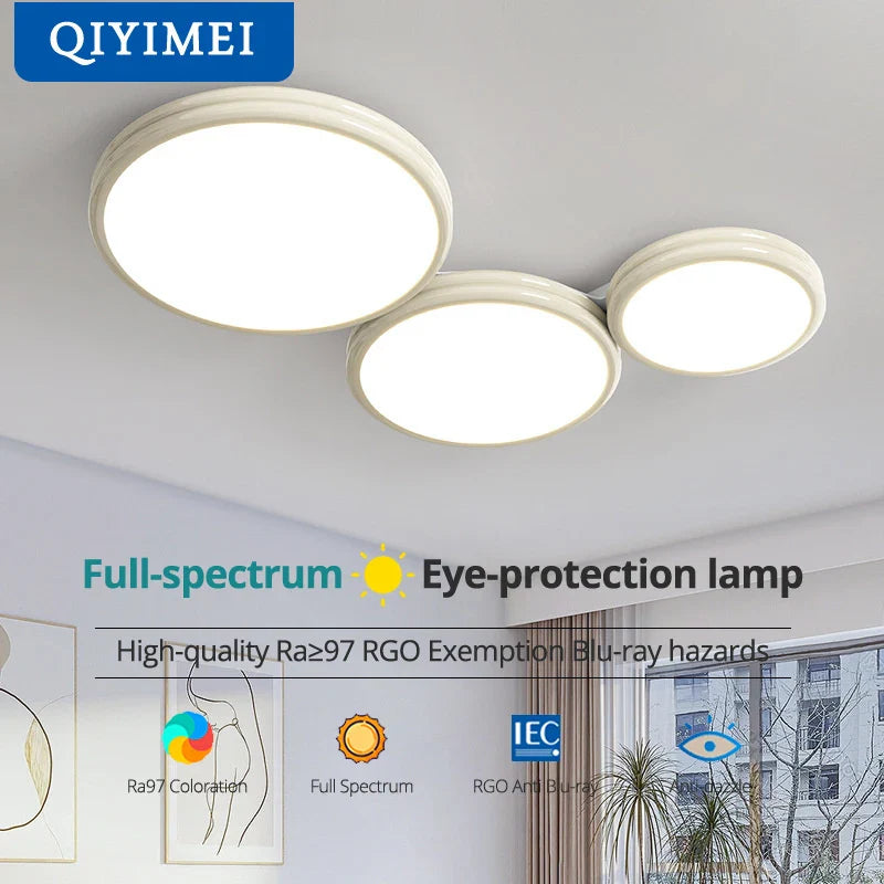 Afralia™ Minimalist Round LED Ceiling Lights for Living Room Bedrooms Study Indoor Lighting
